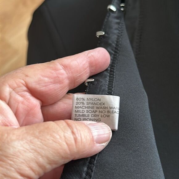 Unique Lingerie Black Hook & Eye Corset Tummy Trimmer Size Small - Picture 3 of 3